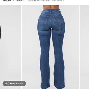 Fashion Nova flare jeans denim stretch